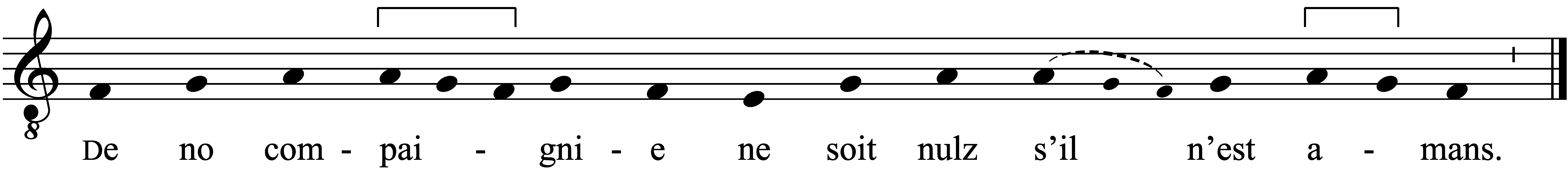 Refrain musical notation